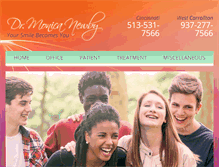 Tablet Screenshot of newbyorthodontics.com
